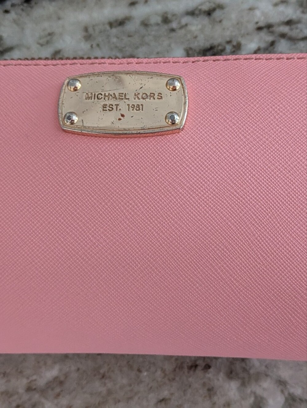 Michael Kors Pink Zip Around Wallet